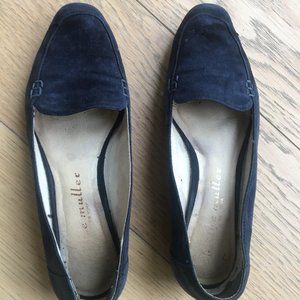 Bettye Muller Blue Velvet Flats